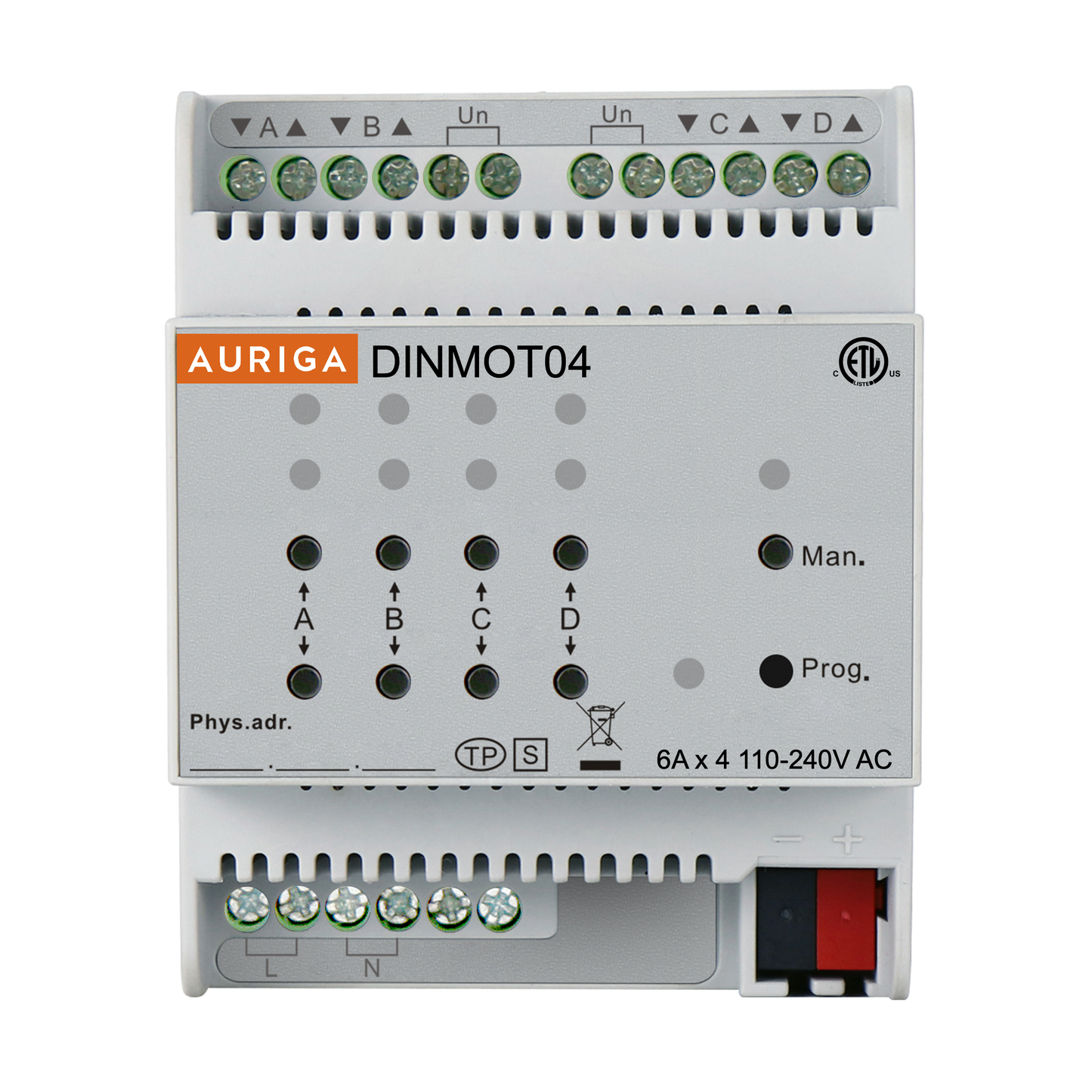 Motor Controller 4 Ch 6A - 4 DIN MOD