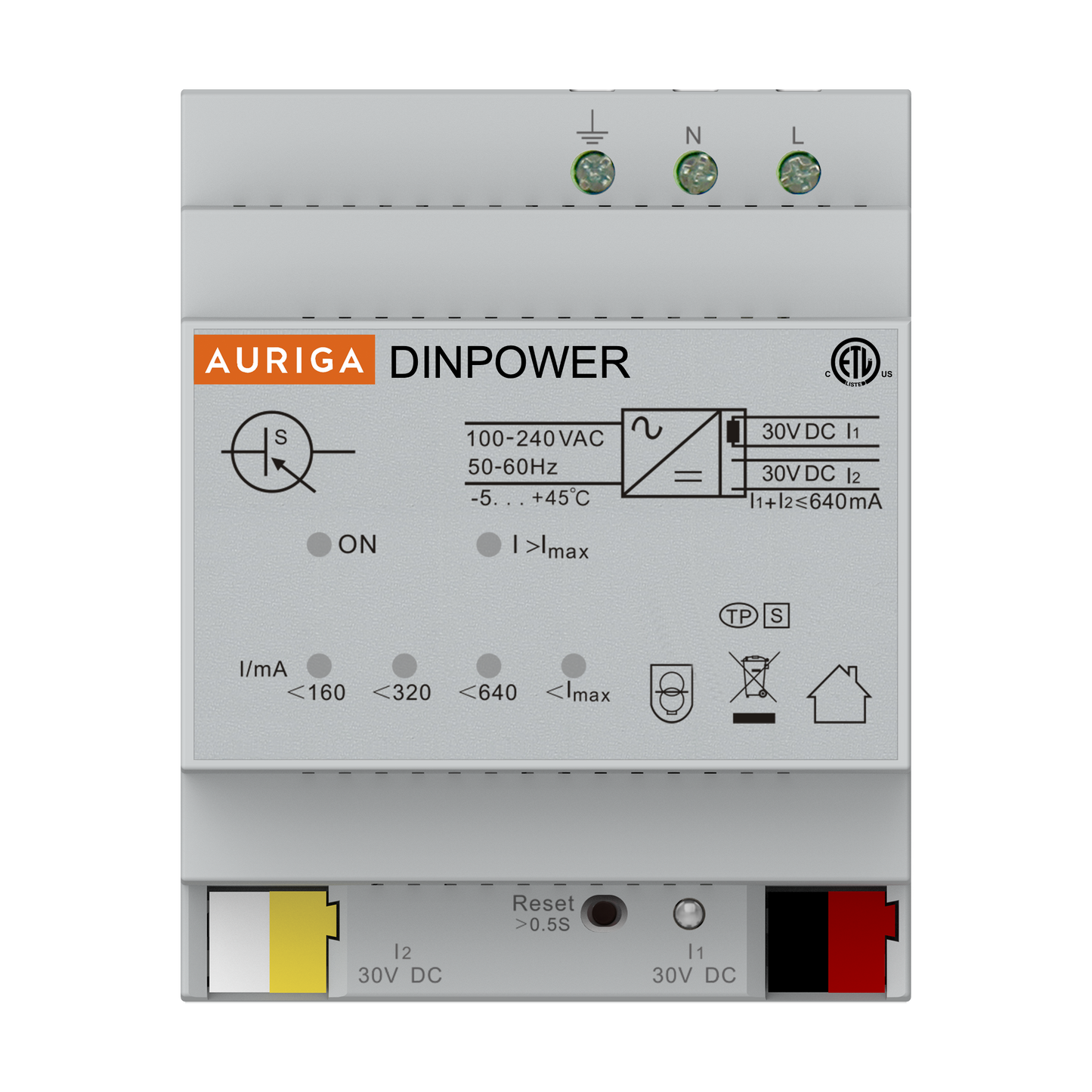Power Supply 640mA - 4 DIN MOD